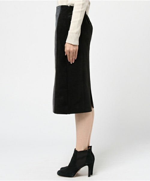 archives（アルシーヴ）の「配色切替タイトスカート（スカート・レディース・ブラック/ベージュ・MEDIUM）」の4枚目の写真