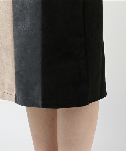 archives（アルシーヴ）の「配色切替タイトスカート（スカート・レディース・ブラック/ベージュ・MEDIUM）」の8枚目の写真