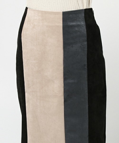 archives（アルシーヴ）の「配色切替タイトスカート（スカート・レディース・ブラック/ベージュ・MEDIUM）」の6枚目の写真
