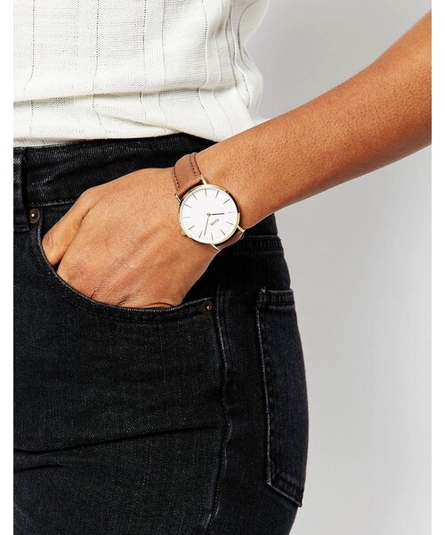 CLUSE(クルース)の「Cluse La Boheme Gold Tan Leather Watch CL18408(アナログ腕時計・レディース・Brown・One Size)」の2枚目の写真