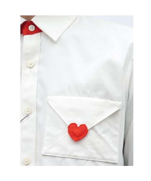 NIRAME.CO（ニラメッコ）の「【こども服】ラブレターしゃつ。（シャツ/ブラウス・メンズ・その他）」の3枚目の写真