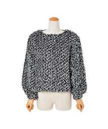 flower | mix loop knit top ～ﾐｯｸｽﾙｰﾌﾟﾆｯﾄﾄｯﾌﾟ(ニット/セーター)