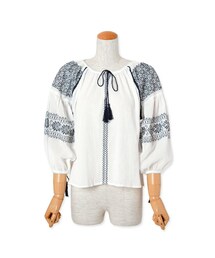 flower | garden emb top ～ガーデンエンブロイダリートップ(Tシャツ/カットソー)