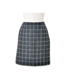 flower | compact check skirt ～ｺﾝﾊﾟｸﾄﾁｪｯｸｽｶｰﾄ(スカート)