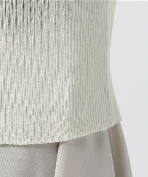 actuel（アクチュエル）の「ボトルネックフレアスリーブニット（ニット/セーター・レディース・オフホワイト/ブラック/グレー/サックスブルー・FREE）」の10枚目の写真
