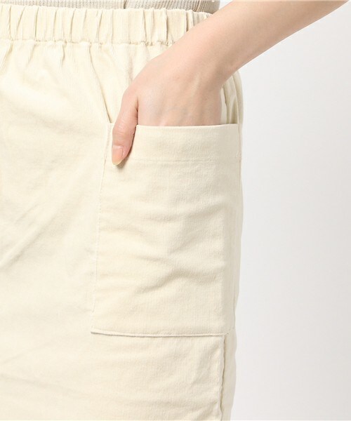 archives（アルシーヴ）の「コーデュロイミモレ丈スカート（スカート・レディース・アイボリー/ブラウン/ベージュ/サックスブルー・MEDIUM）」の10枚目の写真