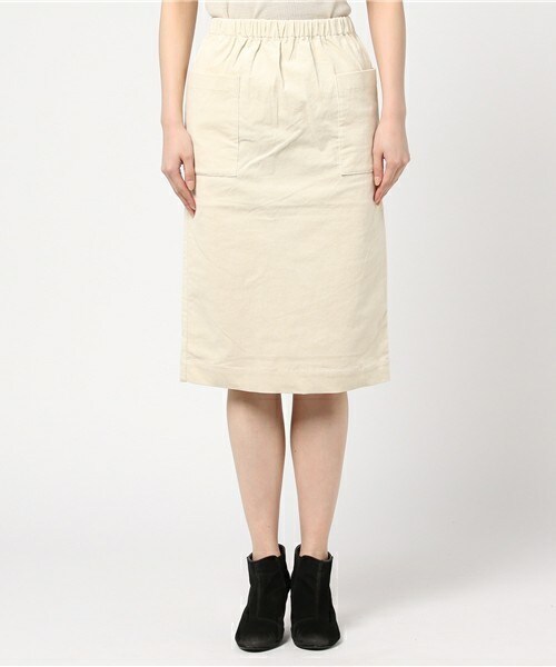 archives（アルシーヴ）の「コーデュロイミモレ丈スカート（スカート・レディース・アイボリー/ブラウン/ベージュ/サックスブルー・MEDIUM）」の5枚目の写真