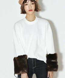 DHOLIC | 裏起毛スリーブファースウェットプルオーバー(スウェット)