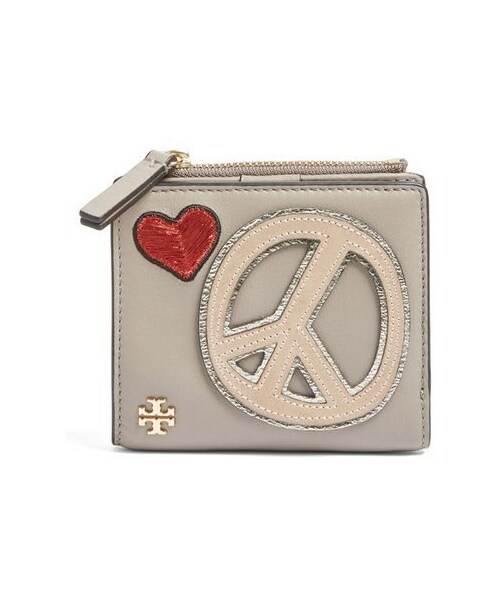 Tory Burch（トリーバーチ）の「Tory Burch Peace & Love Mini Leather Wallet（財布）」 - WEAR