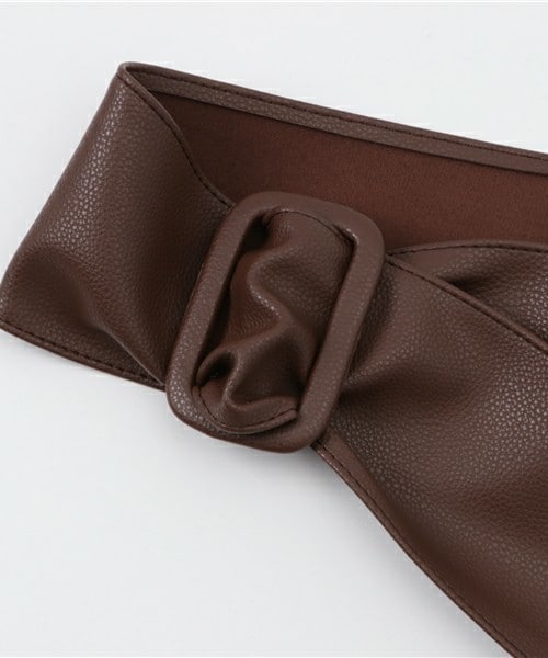 archives（アルシーヴ）の「サッシュベルト（ベルト・レディース・ブラック/ブラウン・MEDIUM）」の3枚目の写真