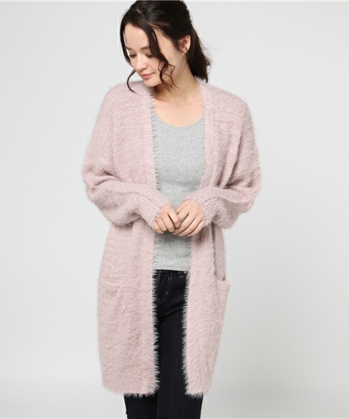 archives（アルシーヴ）の「テンタッチコーディガン（ニット/セーター・レディース・オフホワイト/グレー/ピンク・MEDIUM）」の3枚目の写真