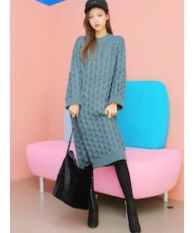 KORMARCH | ケーブルニットワンピース(ワンピース)