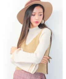 KORMARCH | ハイネックスリムリブニットTシャツ(ニット/セーター)