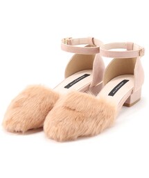 PAGEBOY | フェイクファーセパレートパンプス(シューズ)