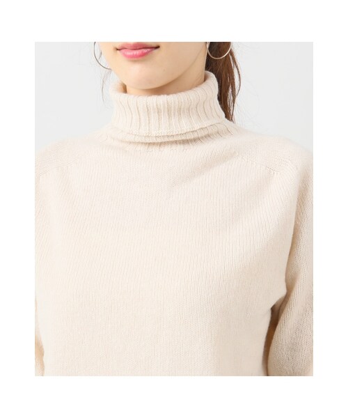 FRAMeWORK(フレームワーク)の「JamesCharlotte タートルネックジーロンウール◆(トップス・グレー/グレーB/ナチュラル/ブラウン/サックスブルー・S)」の12枚目の写真