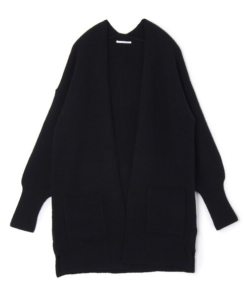 laboratory work（ラボラトリーワーク）の「ヤク混トッパーカーディガン（トップス・レディース・グレー/ブラック/ブラウン/ブルー・M）」の2枚目の写真