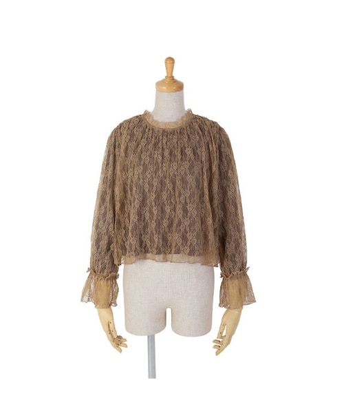 an another angelus（アンアナザーアンジェラス）の「総レースプリーツプルオーバーブラウス/an another angelus（シャツ/ブラウス・レディース・その他）」の3枚目の写真