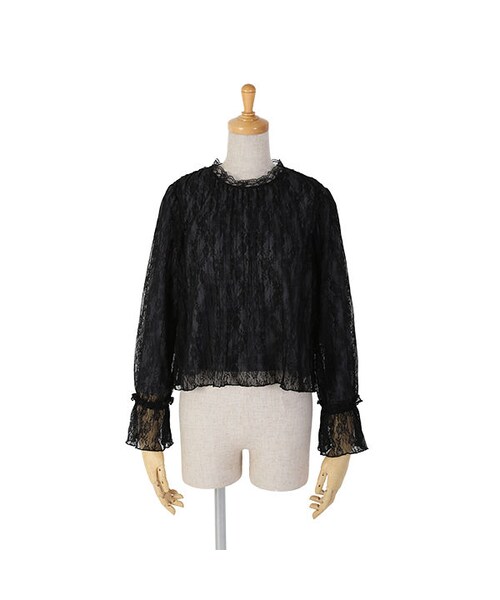 an another angelus（アンアナザーアンジェラス）の「総レースプリーツプルオーバーブラウス/an another angelus（シャツ/ブラウス・レディース・その他）」の2枚目の写真