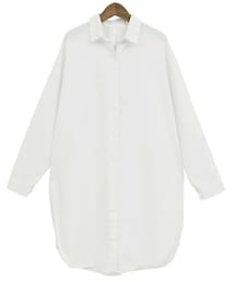 Dailyabout | ホワイトロングコットンシャツ(P0000VZH)(シャツワンピース)