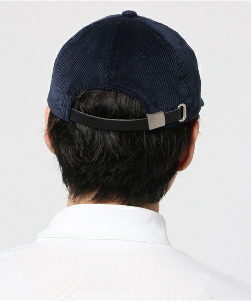 FREDY&GLOSTER(フレディアンドグロスター)の「CORDUROY HAPPY CAP(キャップ・メンズ・ベージュ/ネイビー・FREE)」の4枚目の写真