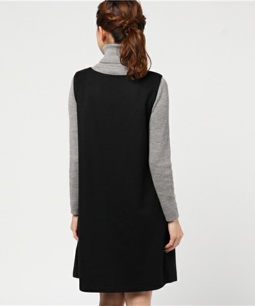 archives（アルシーヴ）の「無地ウールジャンパースカート（ワンピース・レディース・ブラック/グレー/ピンク・MEDIUM）」の6枚目の写真