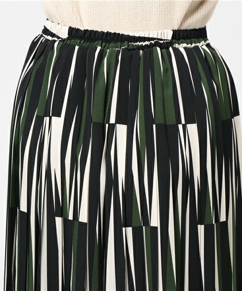 archives（アルシーヴ）の「幾何学プリーツスカート（スカート・レディース・ブラウン/カーキ・MEDIUM）」の7枚目の写真