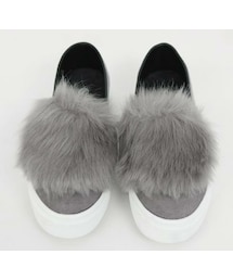 Dailyabout | カジュアルフェイクファースリッポン(P0000VYR)(スニーカー)