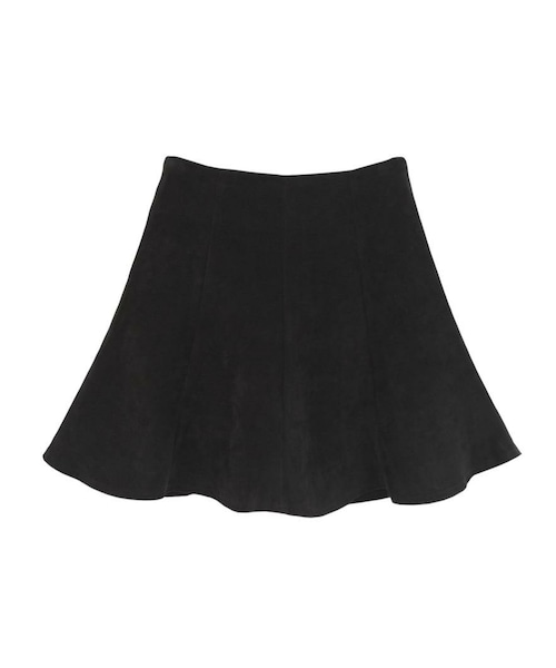 Dailyabout(デイリーアバウト)の「クラシックベルベットフレアミニスカート(P0000WCE)(スカート・レディース・ブラック、ベージュ・S,M)」の1枚目の写真