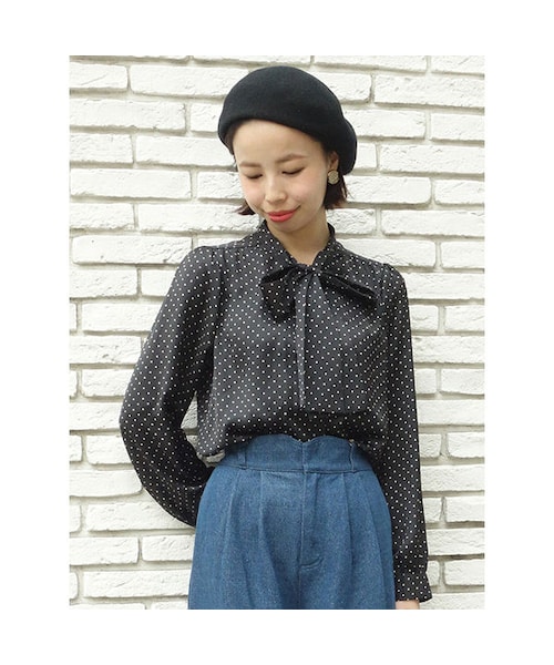 an another angelus（アンアナザーアンジェラス）の「ドット柄ボウタイブラウス/an another angelus（シャツ/ブラウス・レディース・その他）」の4枚目の写真