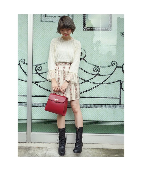 F i.n.t（フィント）の「壁紙風ジャガードコクーンスカート/F i.n.t（スカート・レディース・その他）」の2枚目の写真