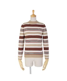 F i.n.t | レトロボーダーハイネックニットプルオーバー/F&A(ニット/セーター)