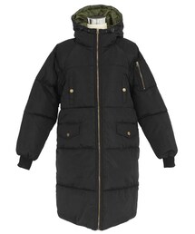 Dailyabout | フード付きジップアップロングダウンコート(P0000UDN)(ダウンジャケット/コート)