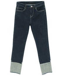 Dailyabout | 裏起毛カッティングヘムロールアップパンツ(P0000VZZ)(デニムパンツ)