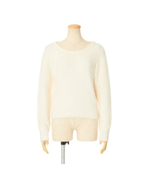 F i.n.t(フィント)の「バックリボンシャギーニットプルオーバー/F&A(ニット/セーター・レディース・その他)」の2枚目の写真