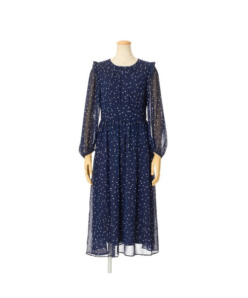 F i.n.t（フィント）の「スターシフォンロングワンピース/F i.n.t（ワンピース・レディース・その他）」の2枚目の写真