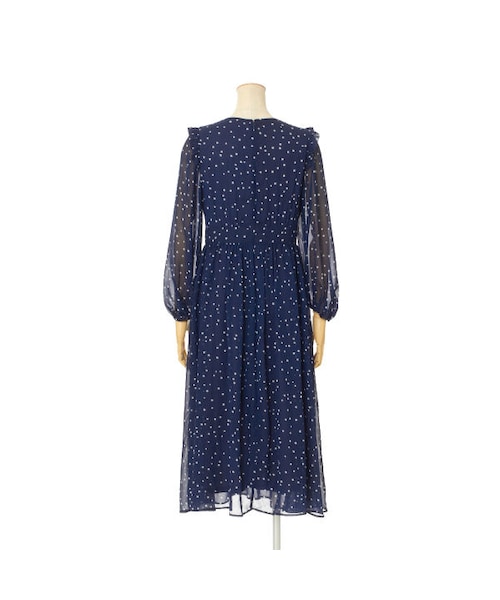 F i.n.t（フィント）の「スターシフォンロングワンピース/F i.n.t（ワンピース・レディース・その他）」の3枚目の写真