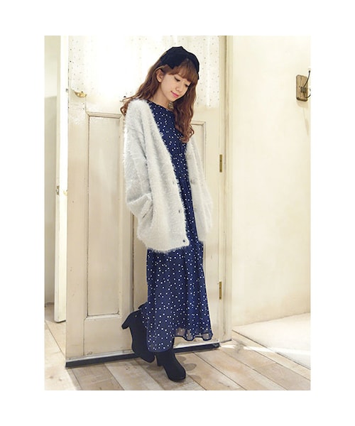 F i.n.t（フィント）の「スターシフォンロングワンピース/F i.n.t（ワンピース・レディース・その他）」の4枚目の写真