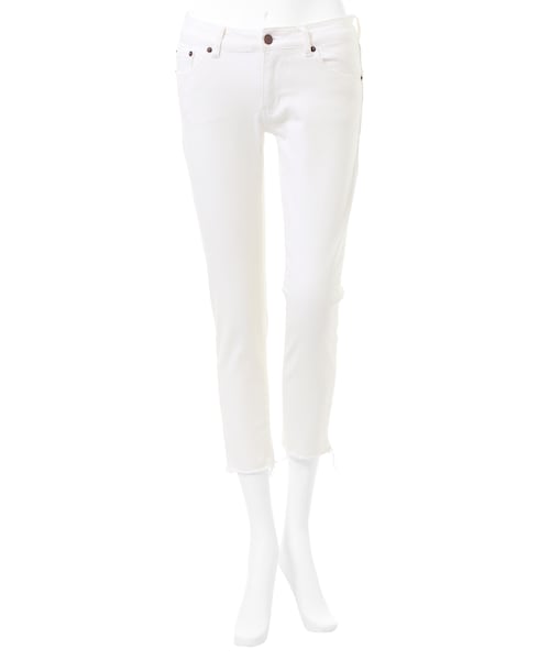 GRL（グレイル）の「フレイドヘムブラックスキニーデニム（その他パンツ・レディース・ブラック/ホワイト・XS）」の2枚目の写真