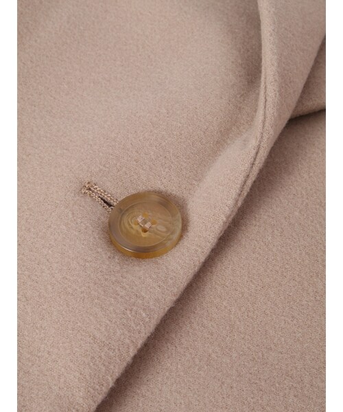 w closet（ダブルクローゼット）の「ロングチェスターコート（ジャケット/アウター・レディース・ピンクベージュ/キャメル/グレー/ネイビー・FREE）」の10枚目の写真