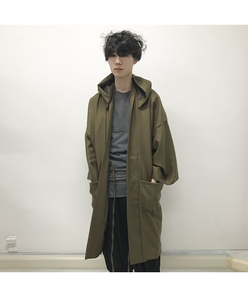 【レトロ古着 】D'URBAN トレンチ ロングコート カーキグリーン L レトロ古着 】D'URBAN トレンチ ロングコート カーキグリーン L