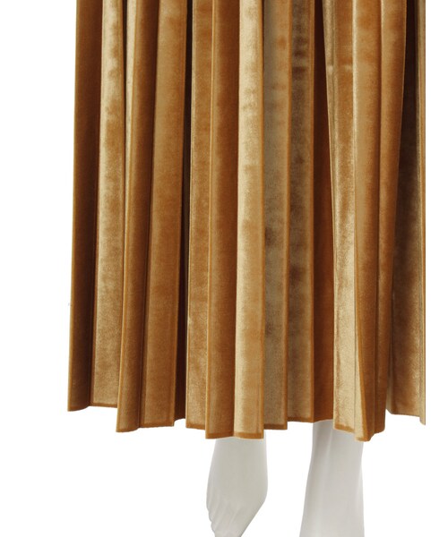 LAGUNAMOON(ラグナムーン)の「ベロア ロングプリーツスカート(スカート・レディース・グレー/ブラック/マスタード・S/M)」の10枚目の写真