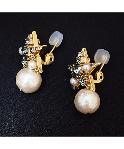 KiRi（キリ）の「Starry（ピアス（両耳用）・レディース・ブラック/ホワイト・Free）」の5枚目の写真