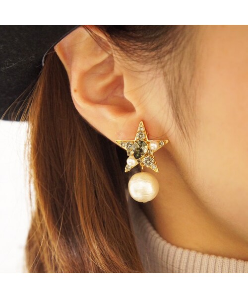 KiRi（キリ）の「Starry（ピアス（両耳用）・レディース・ブラック/ホワイト・Free）」の6枚目の写真