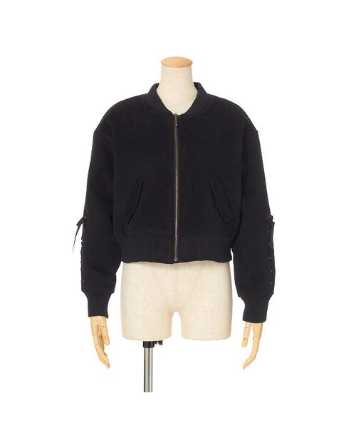 F i.n.t（フィント）の「袖レースアップブルゾン/F i.n.t（ブルゾン・レディース・その他）」の2枚目の写真