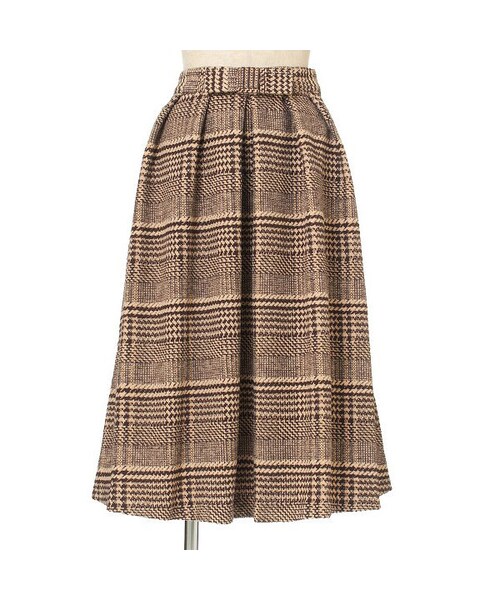 an another angelus（アンアナザーアンジェラス）の「チェック柄ボリュームタックスカート/an another angelus（スカート・レディース・その他）」の4枚目の写真