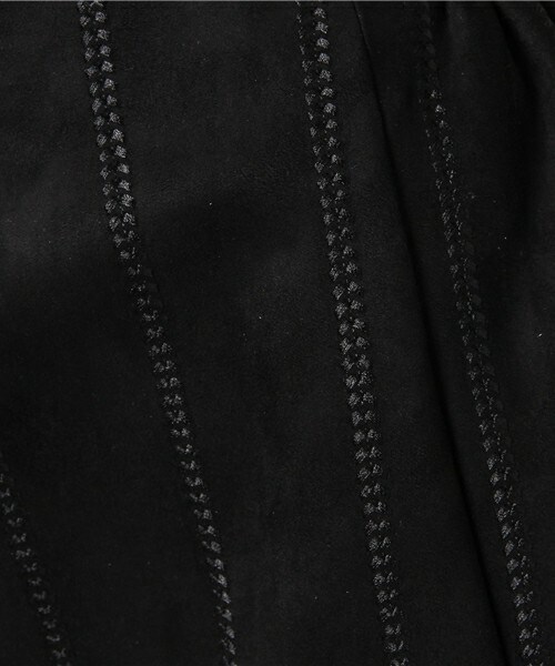 archives（アルシーヴ）の「ストライプ刺繍タイトスカート（スカート・レディース・ブラック/キャメル・MEDIUM）」の9枚目の写真