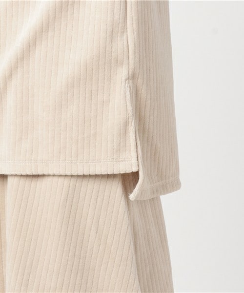 archives（アルシーヴ）の「針抜きベロアセットアップ（ワンピース・レディース・グレー/ネイビー/ピンク・MEDIUM）」の9枚目の写真