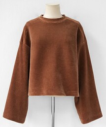 DHOLIC | ワイドスリーブコーデュロイTシャツ(Tシャツ/カットソー)