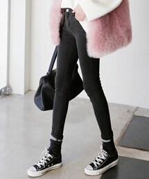 DHOLIC | 3COLORS裏起毛スキニーパンツ(その他パンツ)