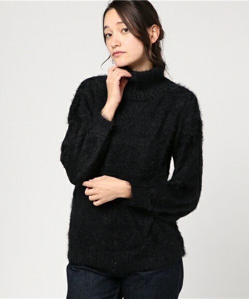 archives（アルシーヴ）の「テンタッチタートルプルオーバー（ニット/セーター・レディース・オフホワイト/ブラック/グレー/ピンク・MEDIUM）」の3枚目の写真